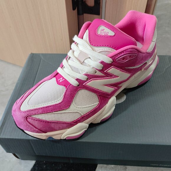 New Balance 9060 Fuchsia Pink Sneakers - Picture 6 of 6